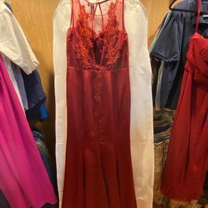 Ever Pretty, Size 8, Dark Rose, NWT, Satin Evening Gown